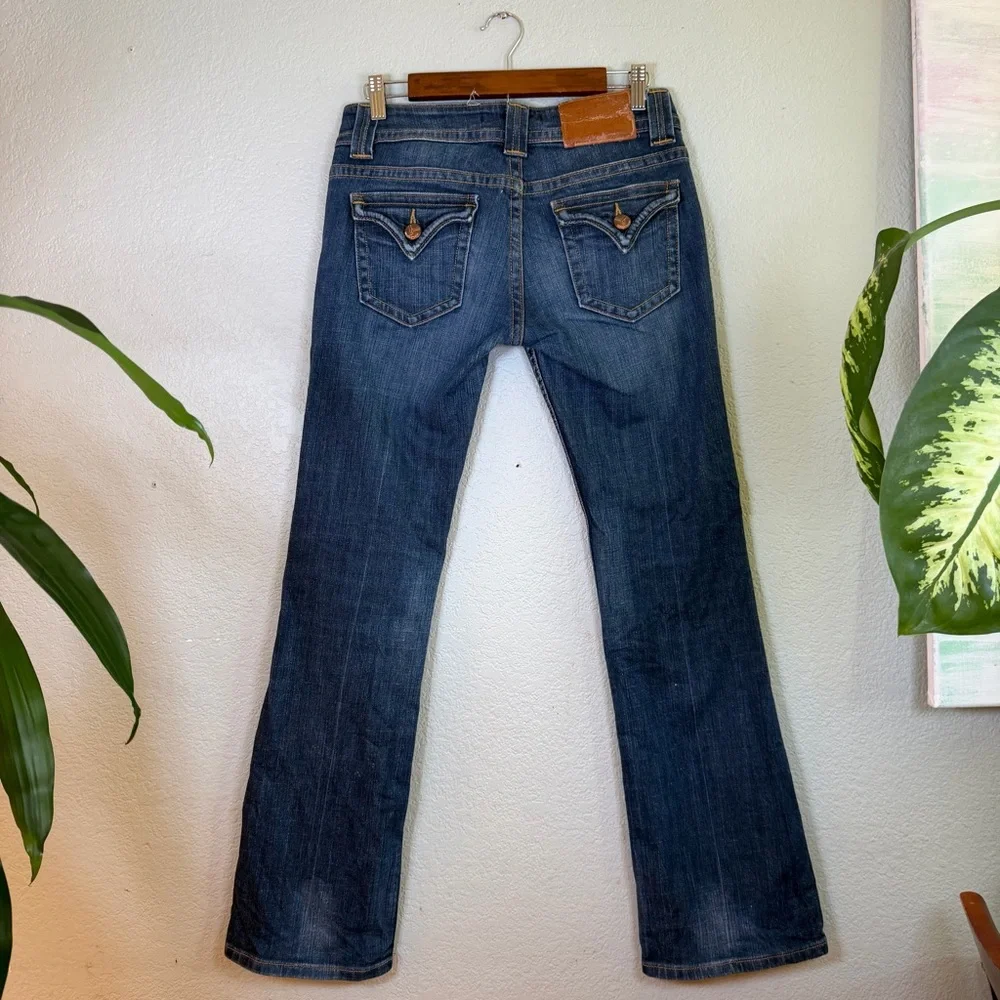 Vigoss Studio Y2K Vintage Low Rise Bootcut Dark Wash Indie Sleeze Jean 27 - Picture 3 of 11